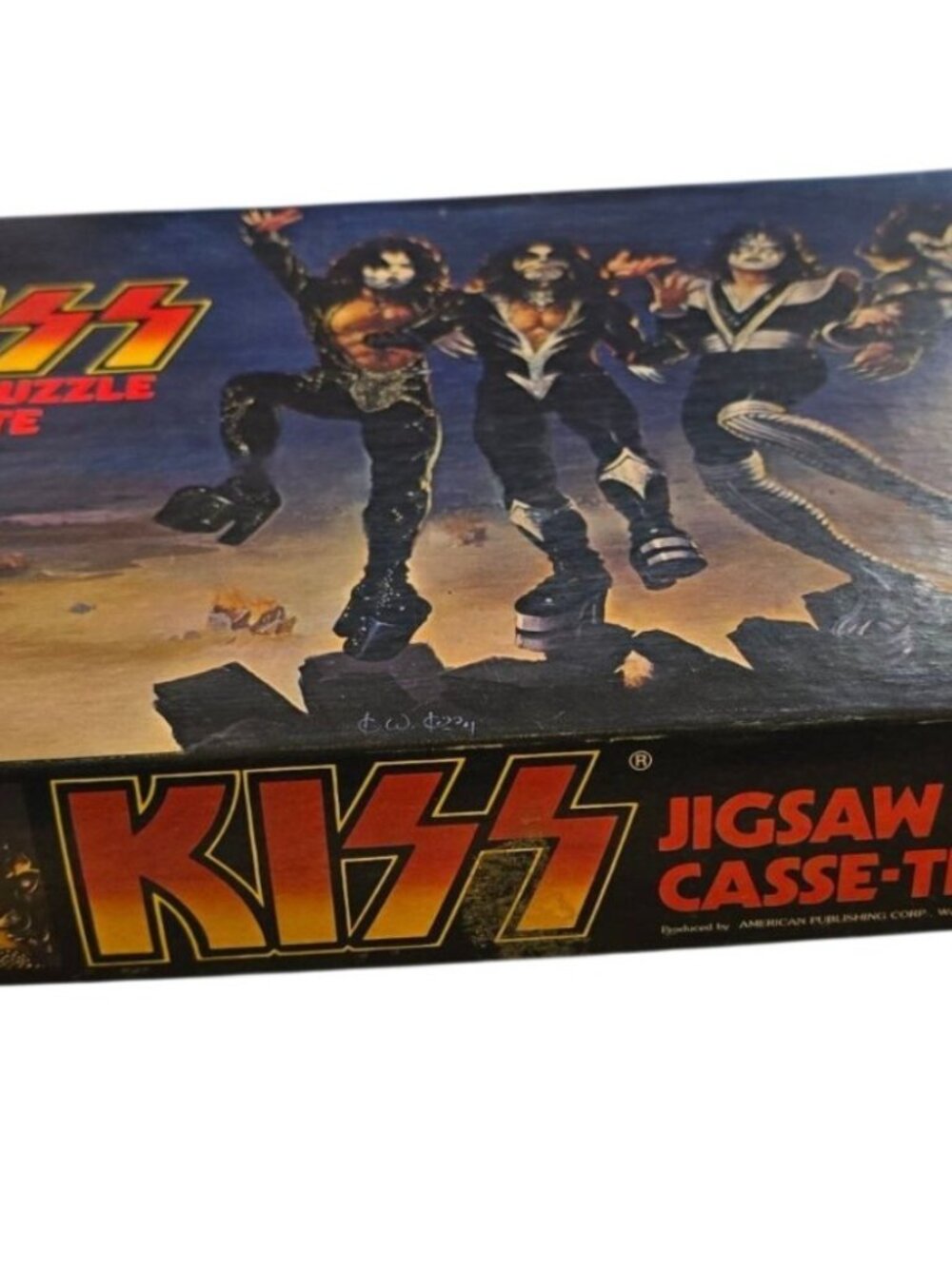 Vintage 1977 Kiss Jigsaw Puzzle Casse-tete Destroyer Album 1970s Missing Piece